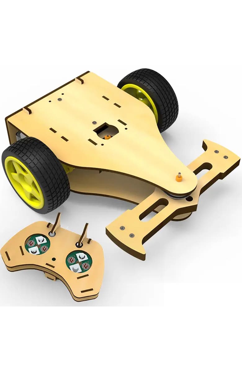 MODBOX DIY Motorized Battle Robot Kit, 2 Pack, Build Wooden Toy Fighter Bots, Alternate, color, 