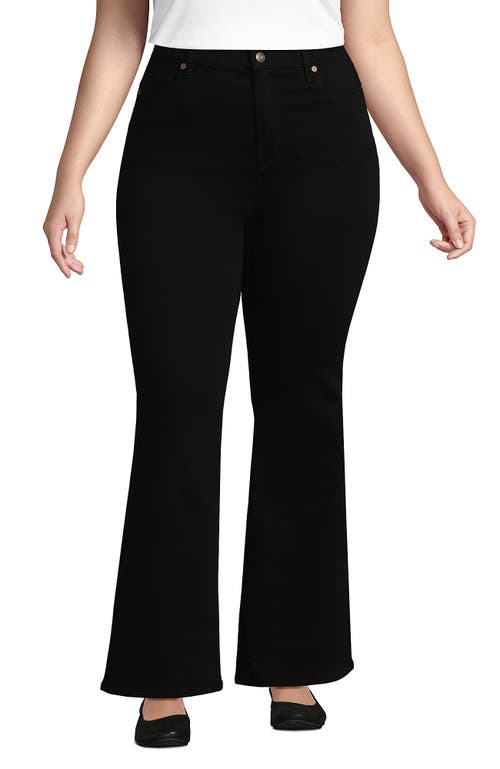 LANDS' END LANDS' END PLUS SIZE HIGH RISE DENIM SKINNY FLARE JEANS