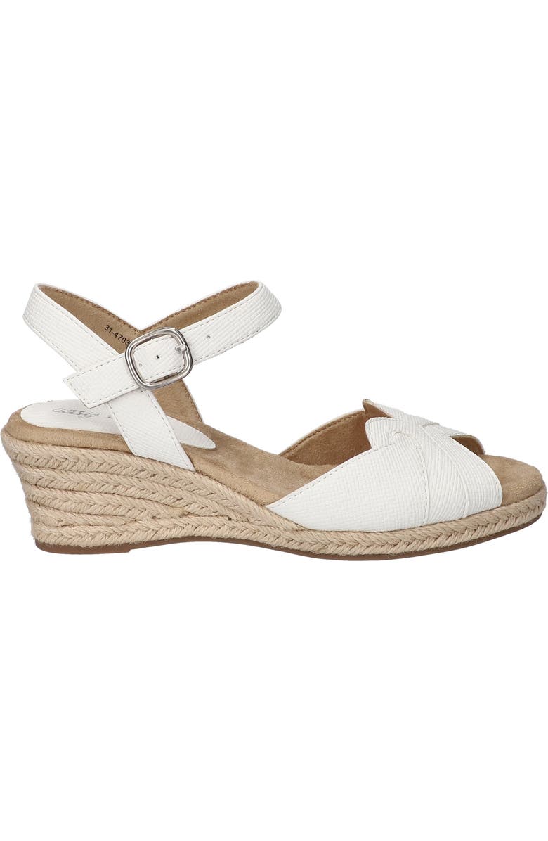 EASY STREET Miramar Ankle Strap Wedge Sandal, Alternate, color, White