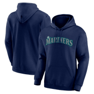 Logo Athletic Men's Logo Athletic Navy Seattle Mariners Wordmark Hoodie