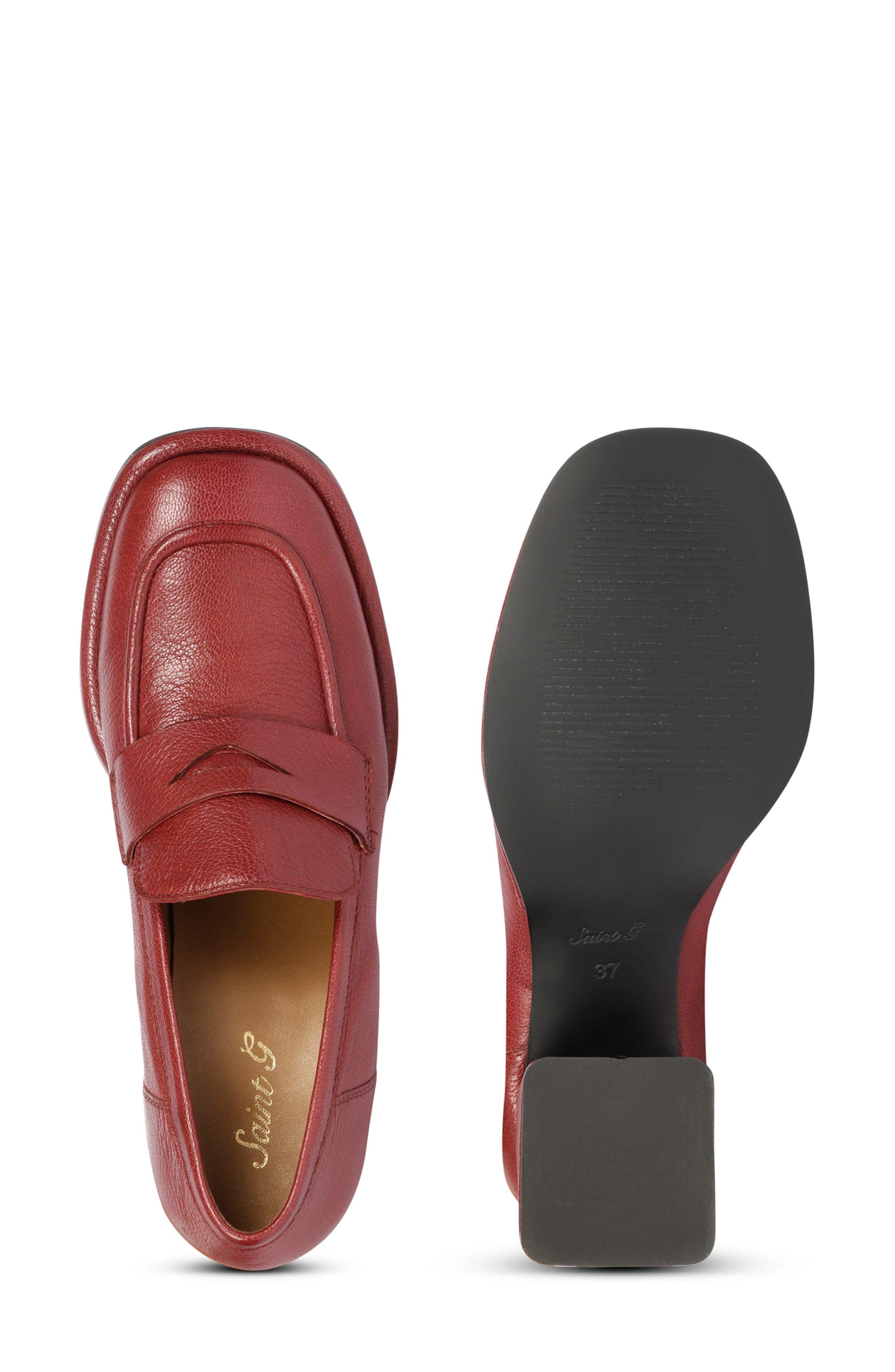 SAINT G Viviana Loafer Pump, Alternate, color, Bordeaux