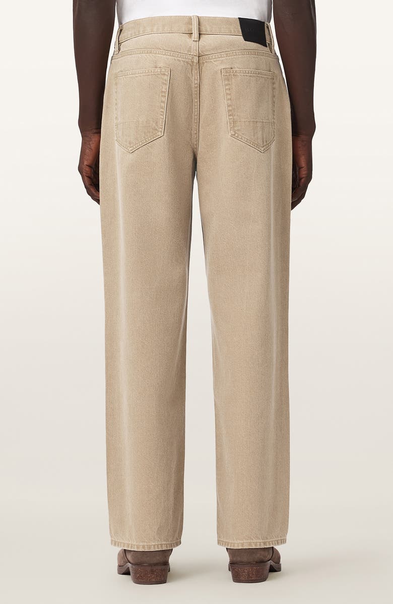 AllSaints Mullen Relaxed Straight Leg Jeans, Alternate, color, Light Brown