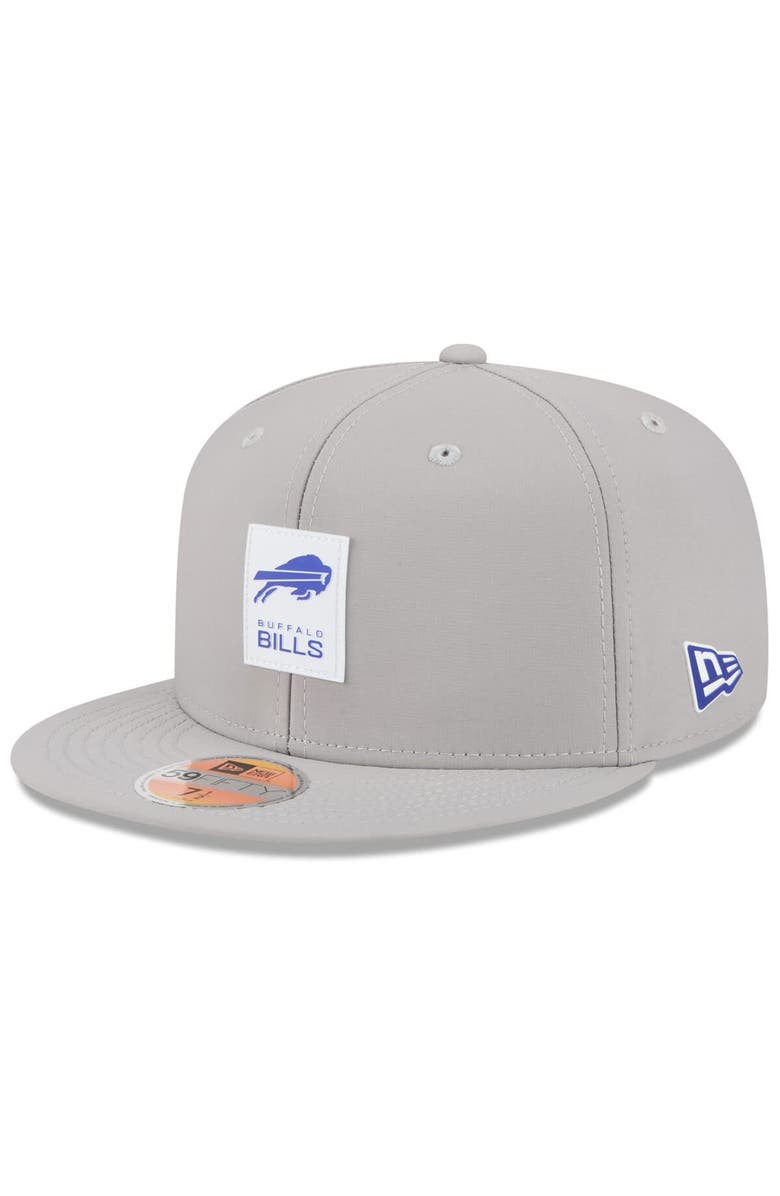 New Era Men's New Era Gray Buffalo Bills 2025 Sideline  59FIFTY Fitted Hat, Alternate, color, Gray