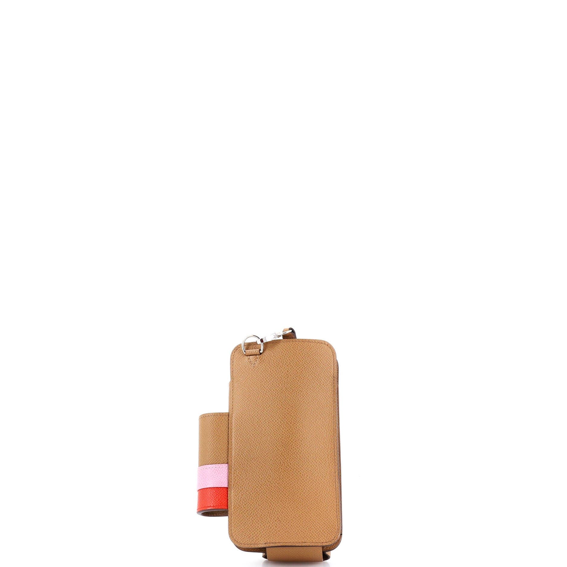 Pre-Owned Hermes Hermesway Phone Case Crossbody Bag Epsom, Alternate, color, Biscuit