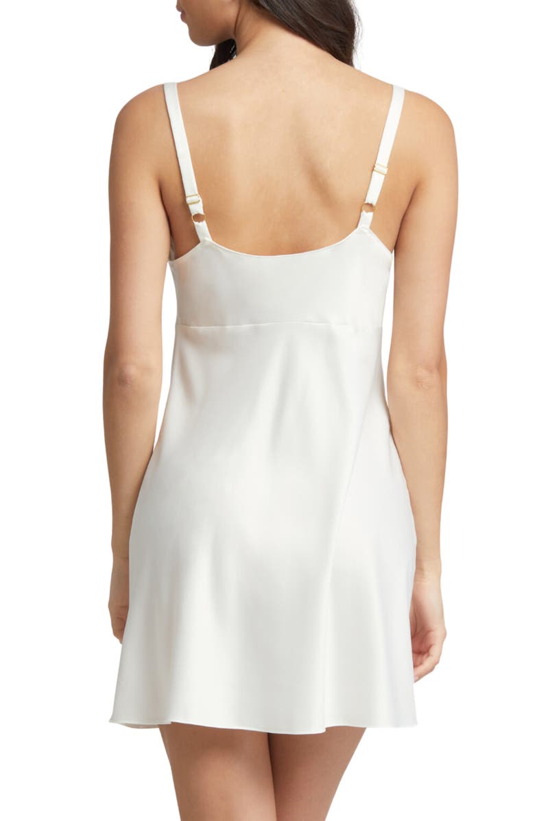 Rya Collection Heavenly Satin Chemise, Alternate, color, Ivory