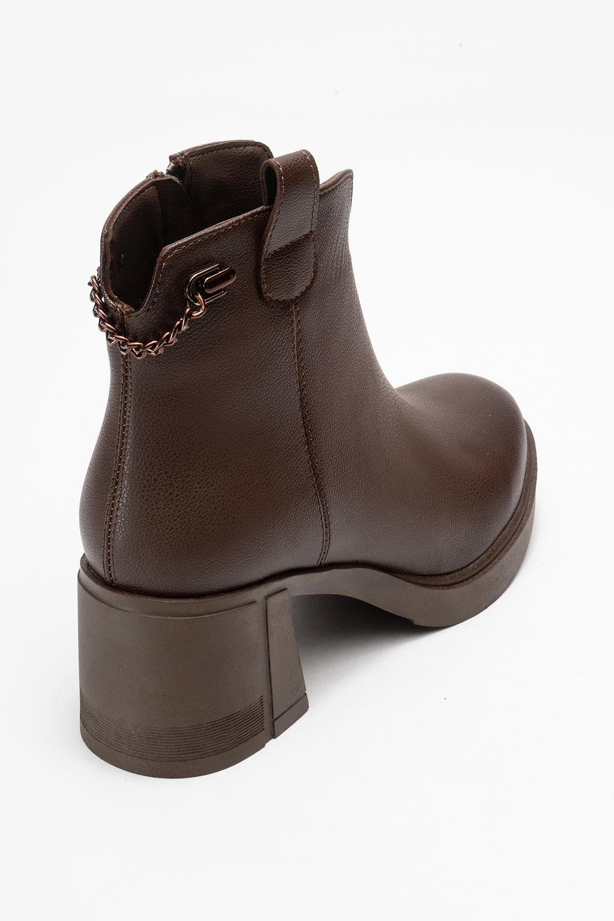 Mier Chunky Boot, Alternate, color, Brown Faux Leather
