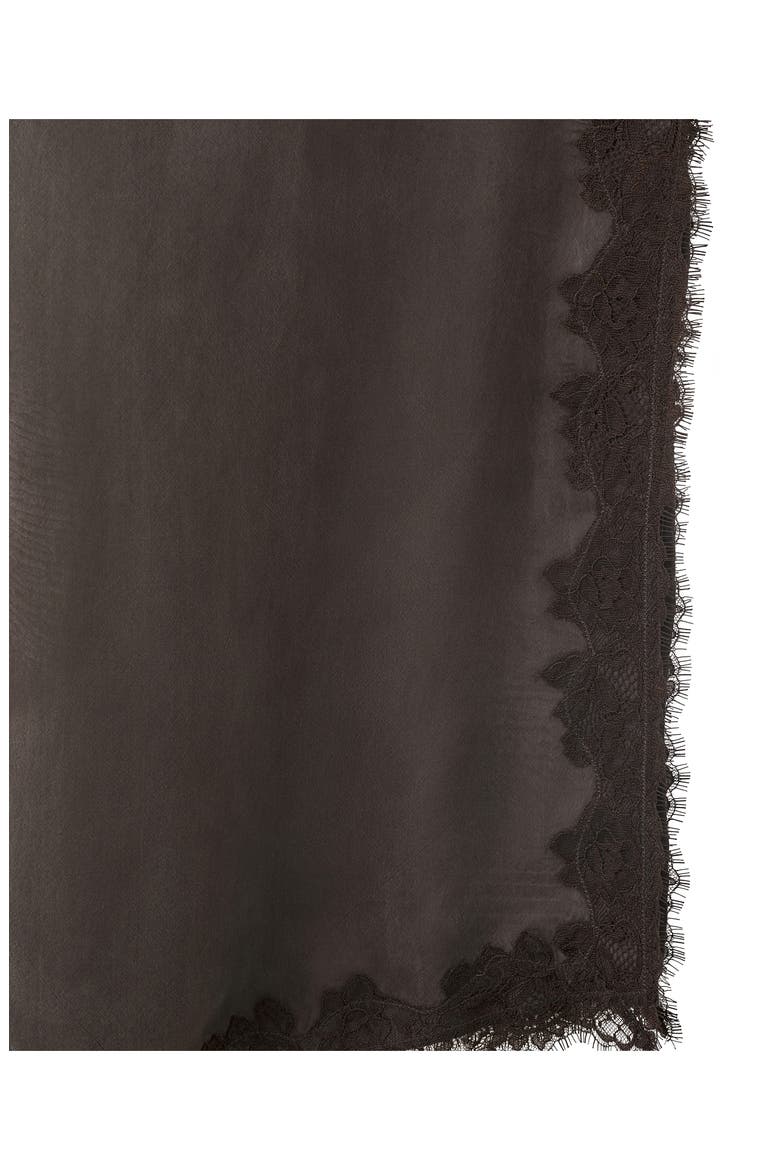Lace-Trimmed Camisole Dress, Alternate, color, BROWN