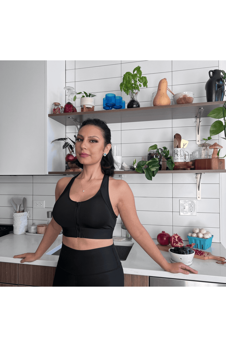 Meadow Hero Front Closure Sports Bra Mastectomy Friendly, Alternate, color, Black