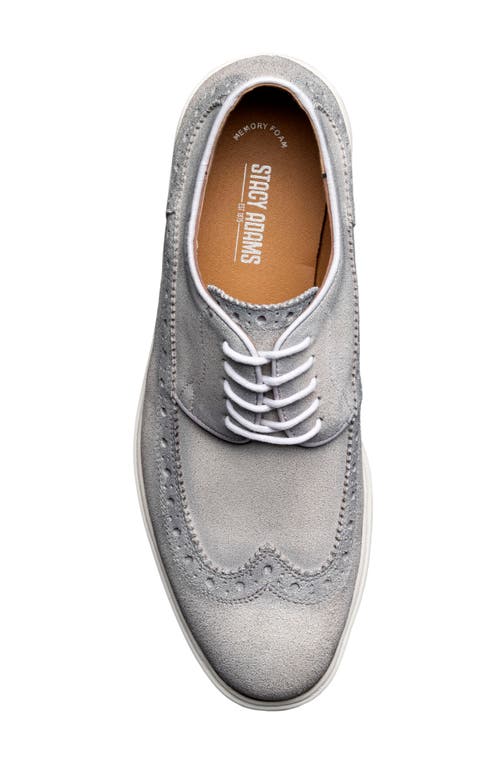 Stacy Adams Trudell Wingtip Oxford In Light Gray