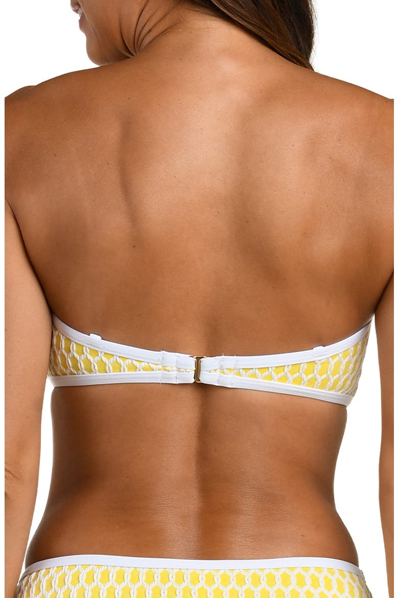 Prep Bandeau Bikini Top, Alternate, color, SOLEIL
