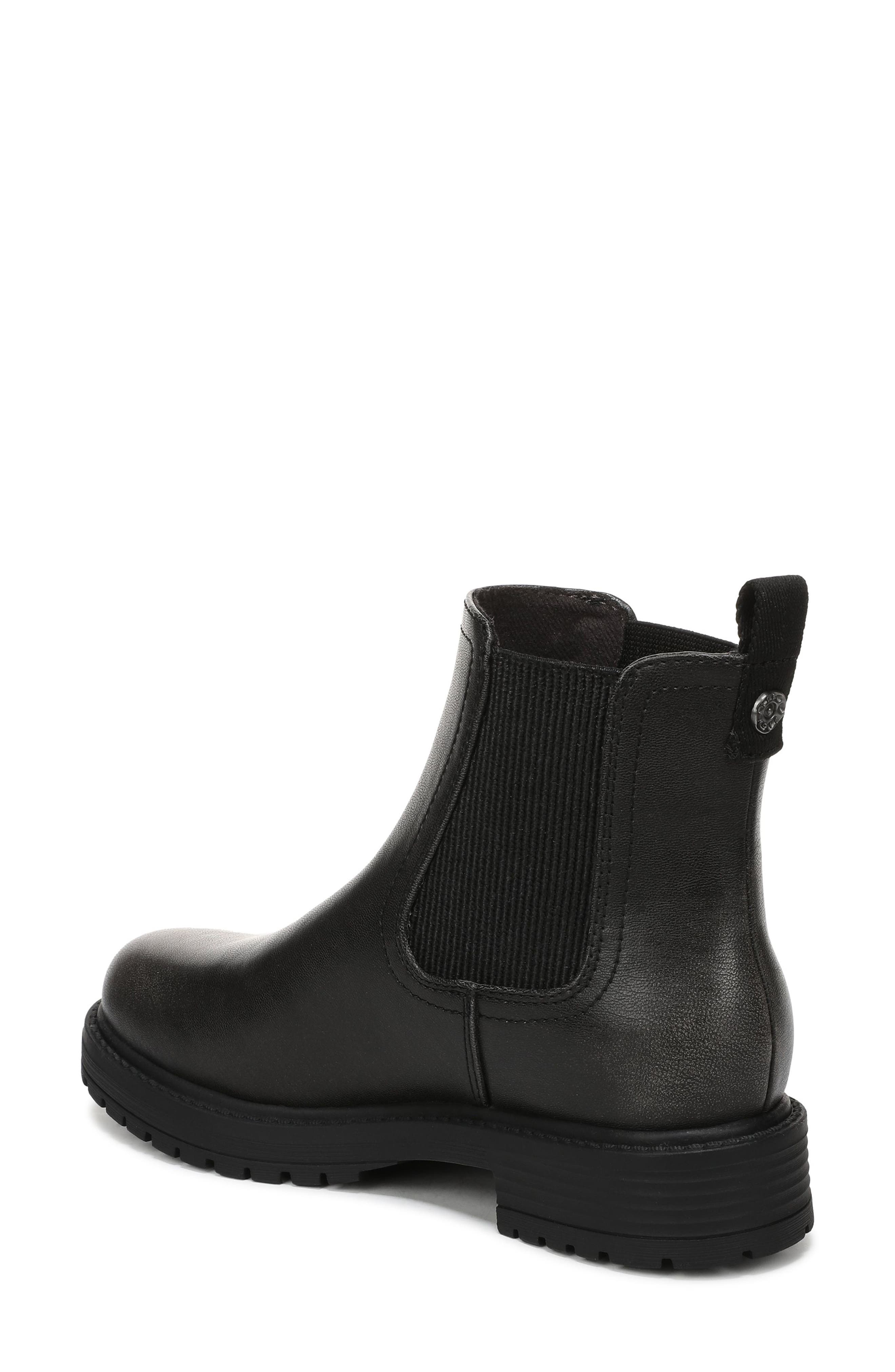 Alfie Chelsea Boot, Alternate, color, VINTAGE BLACK FAUX LEATHER