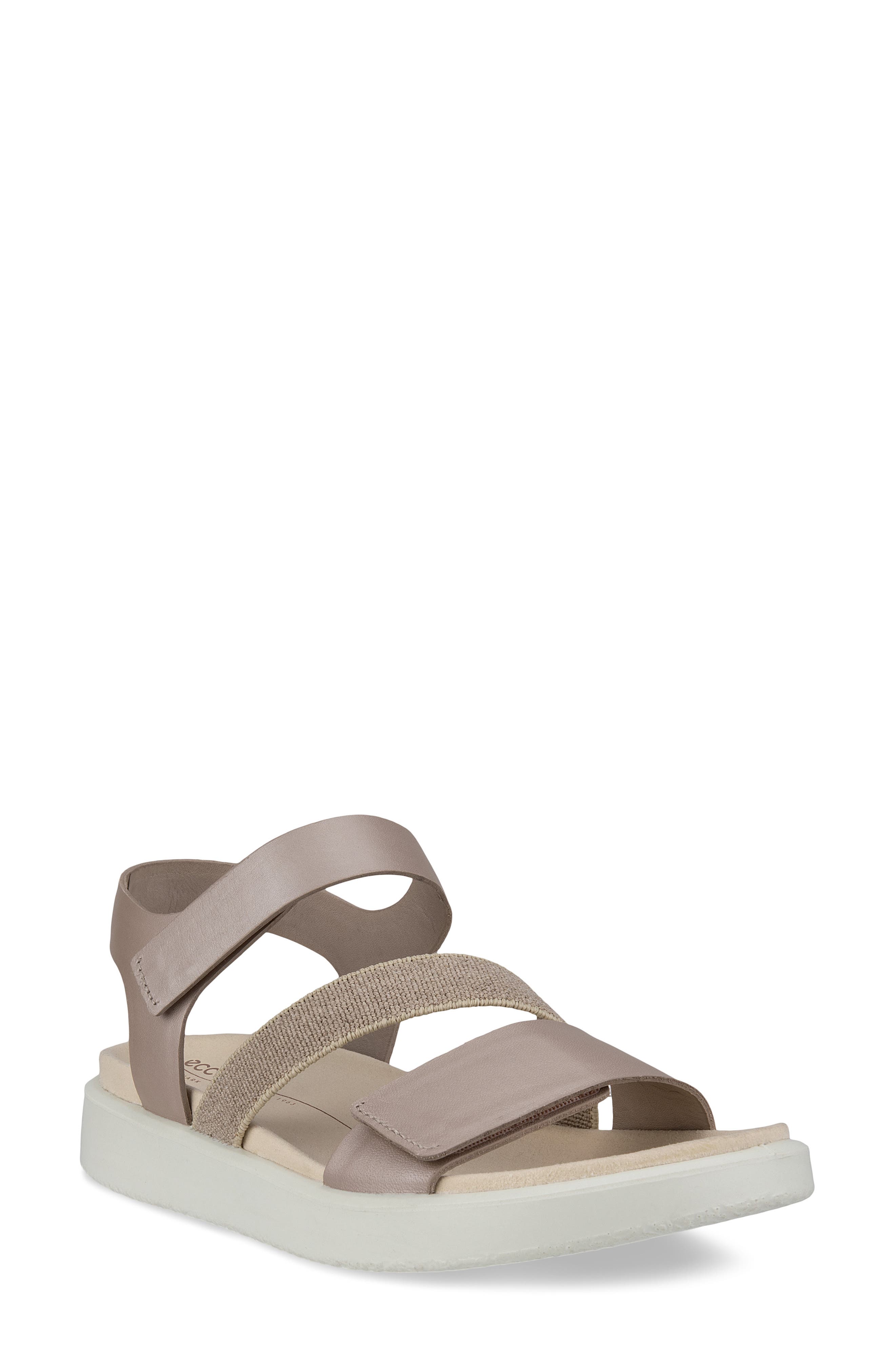 Flowt 2 Band Sandal, Main, color, GREY ROSE METALLIC
