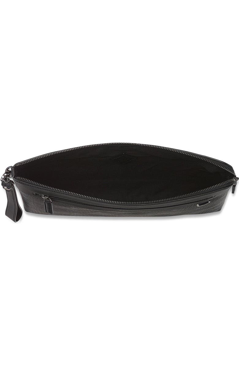 MCM Diamond Wristlet Pouch in Visetos, Alternate, color, Black