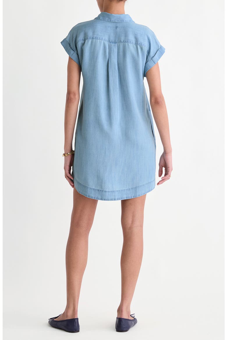 Margo Chambray Popover Shirtdress, Alternate, color, LIGHT ACID WASH