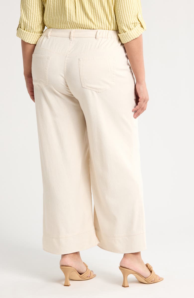MAX STUDIO Twill Wide Leg Pants, Alternate, color,