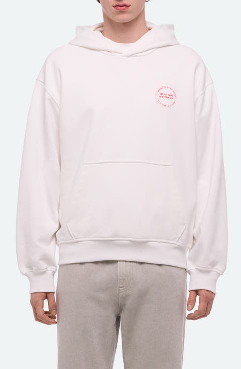 Stamp Cotton French Terry Pullover Hoodie