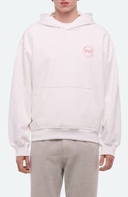 Helmut Lang Stamp Cotton French Terry Pullover Hoodie