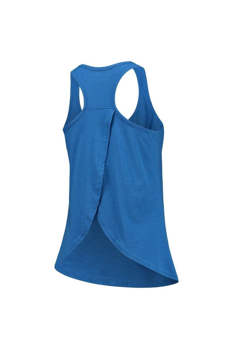 Women's Royal Durham Bulls Charm Scoop Neck Racerback Tank Top, Alternate, color, Royal