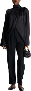 Balmain Draped silk blouse
