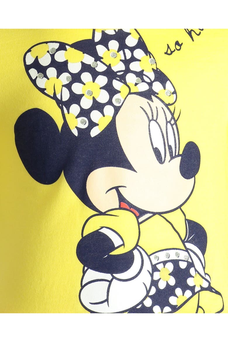 Minnie Mouse 2-Piece T-Shirt and Leggings Set, Alternate, color, Yellow Navy Daisy