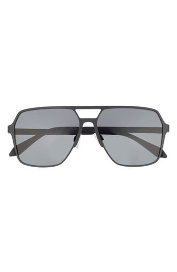 Quay Backstage Pass 50mm Aviator Sunglasses In Black