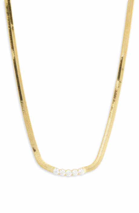 Demi Fine Cubic Zirconia Snake Chain Necklace