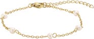 Adornia Imitation Pearl Chain Bracelet