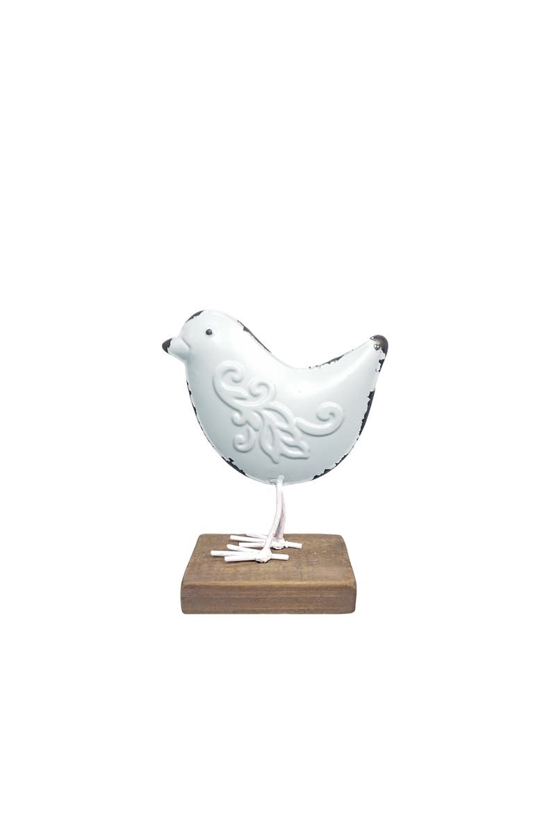 Bird with Stand Accent, Main, color, White