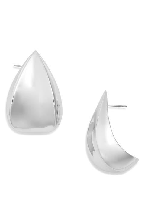 Margaux Puff Teardrop Earrings