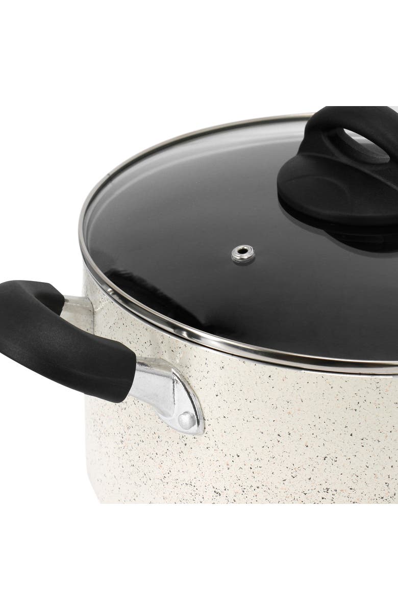 OSTER Clairborne 6 Quart Aluminum Nonstick Dutch Oven with Lid in Sand, Alternate, color, Beige