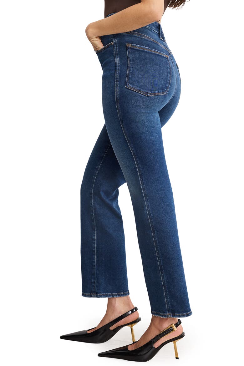 Good Curve Straight Leg Jeans, Alternate, color, INDIGO989