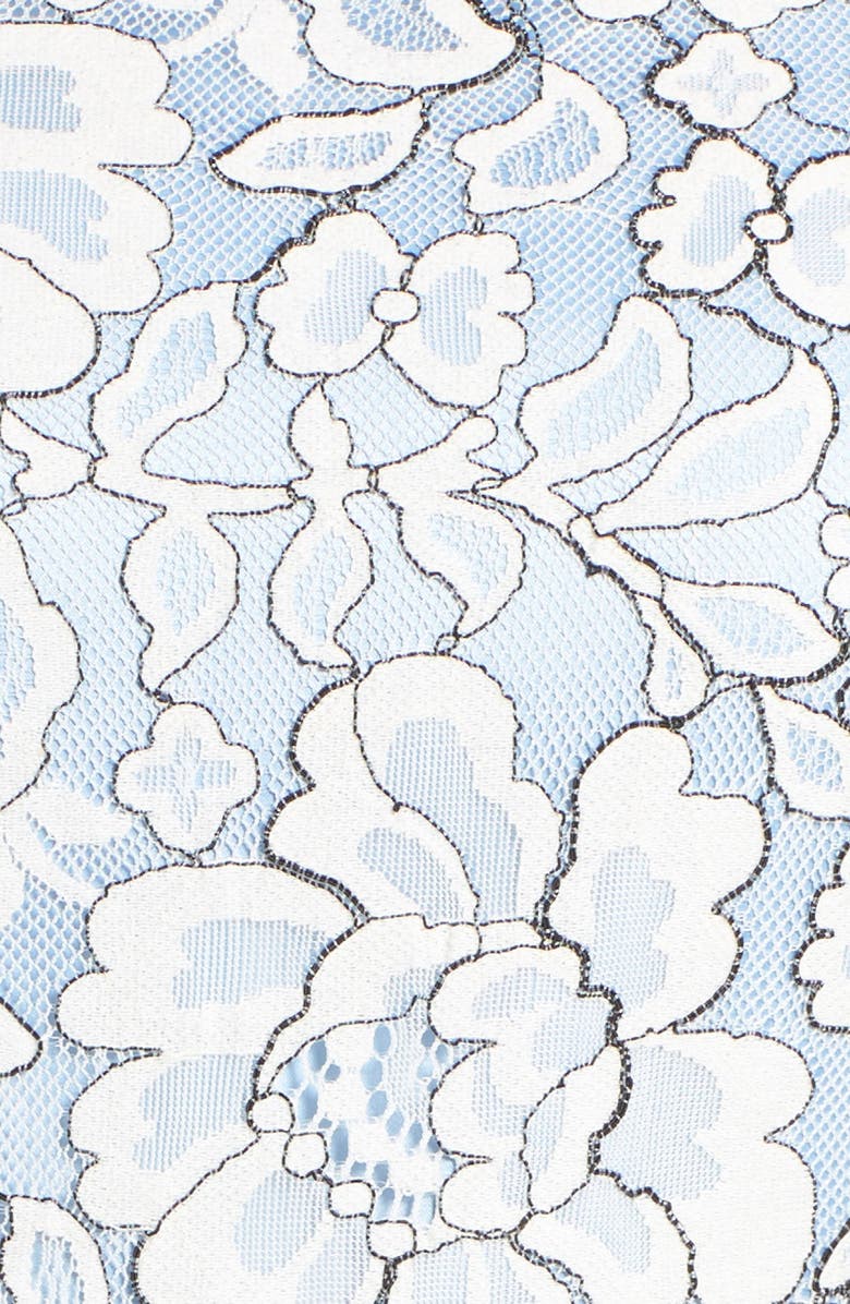 Eliza J Embroidered Floral Fit & Flare Dress, Alternate, color, 