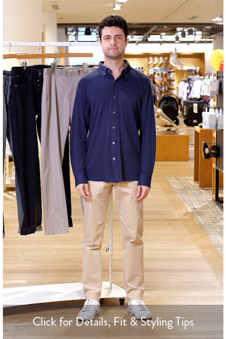 SILVER Cotton Blend Piqué Button-Down Shirt video