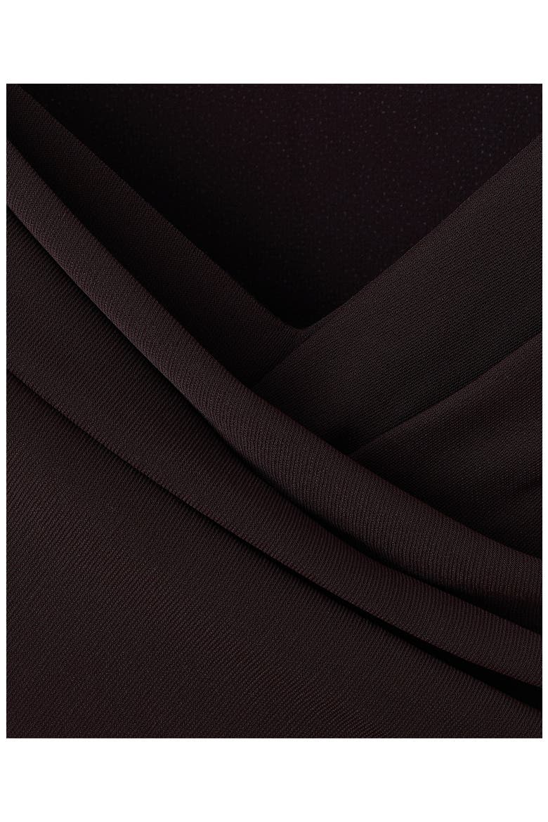 Ruched Off the Shoulder Dress, Alternate, color, BROWN