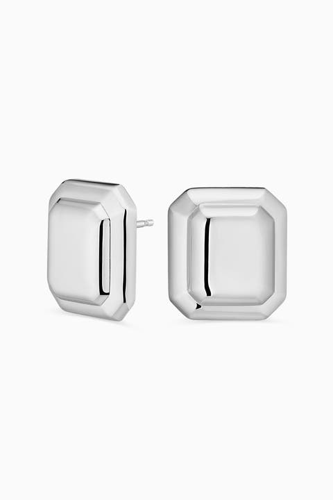 Sterling Silver Cufflink Button Studs