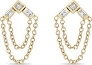 Zoë Chicco Paris 14K Gold & Diamond Chain Drop Earrings