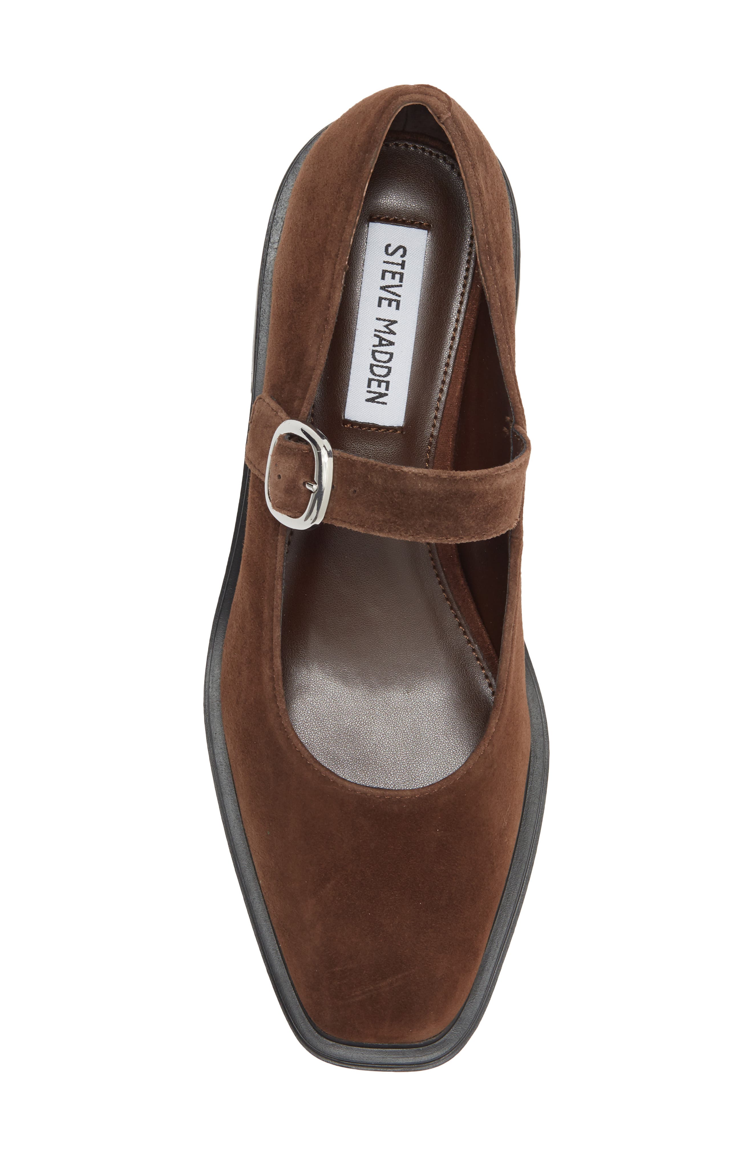 Daphanie Leather Mary Jane, Alternate, color, BROWN SUEDE