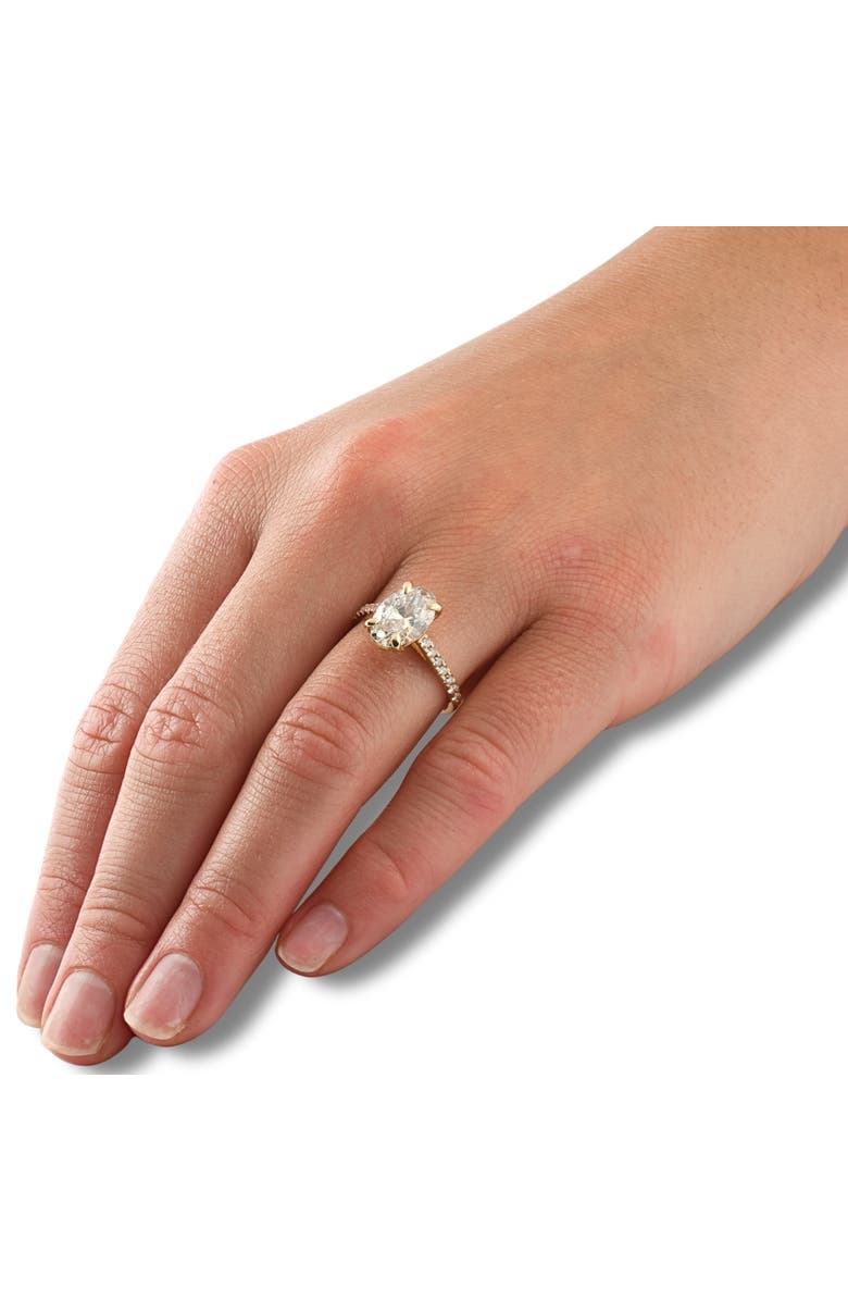 Bliss Diamond Certified 2 3/4Ct Oval Accent Diamond Engagement Ring Lab Grown, Alternate, color, 