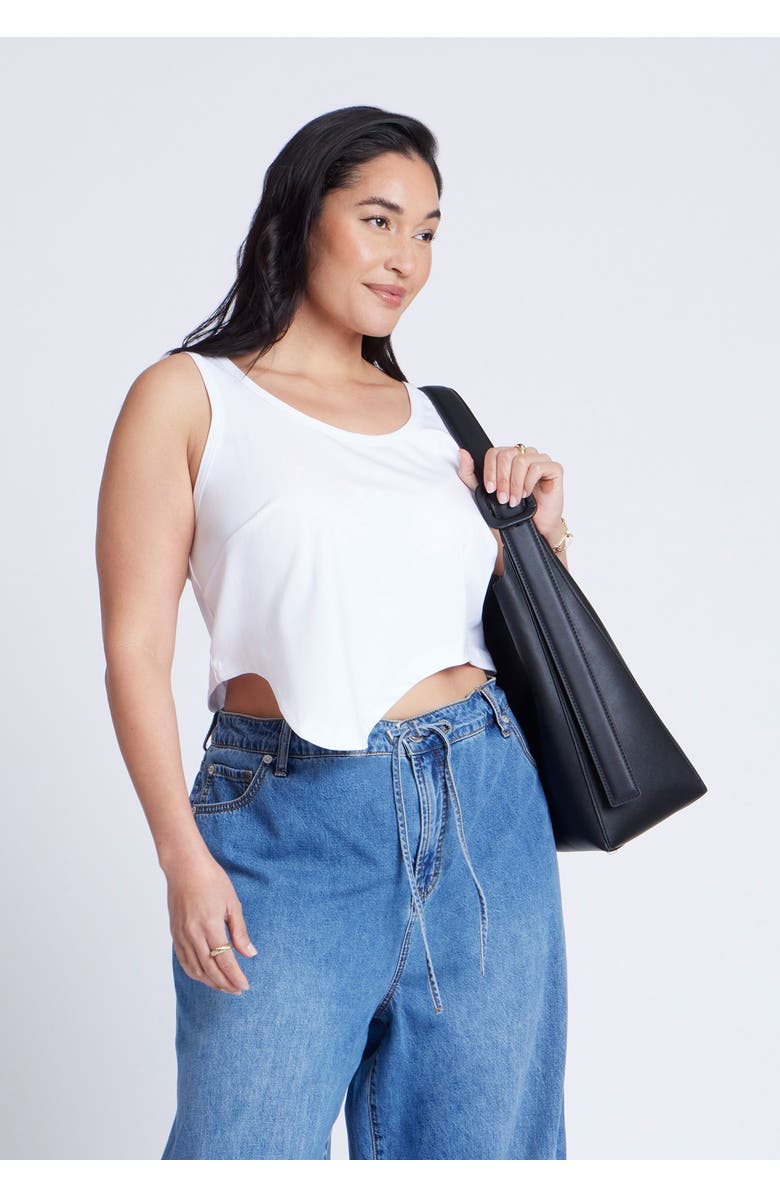 ELOQUII Asym Hem Tank, Alternate, color, 