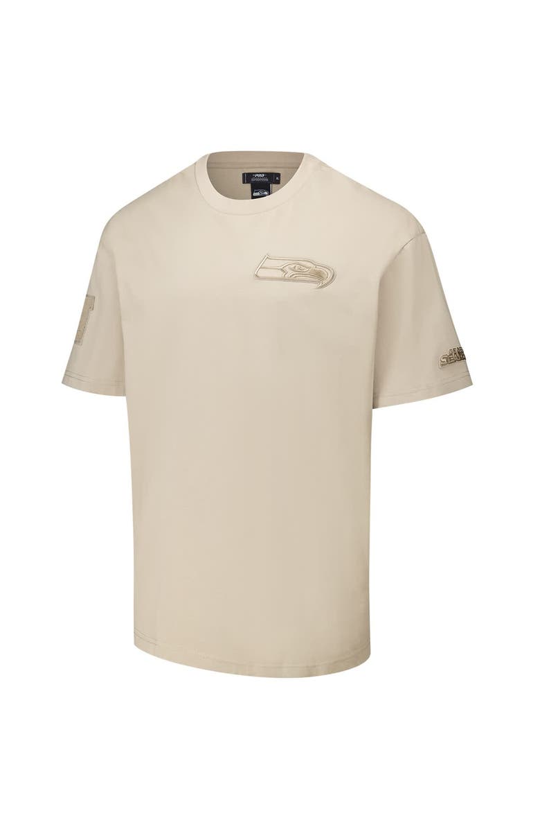 PRO STANDARD Men's Pro Standard Tan Seattle Seahawks Drop Shoulder T-Shirt, Alternate, color, Tan