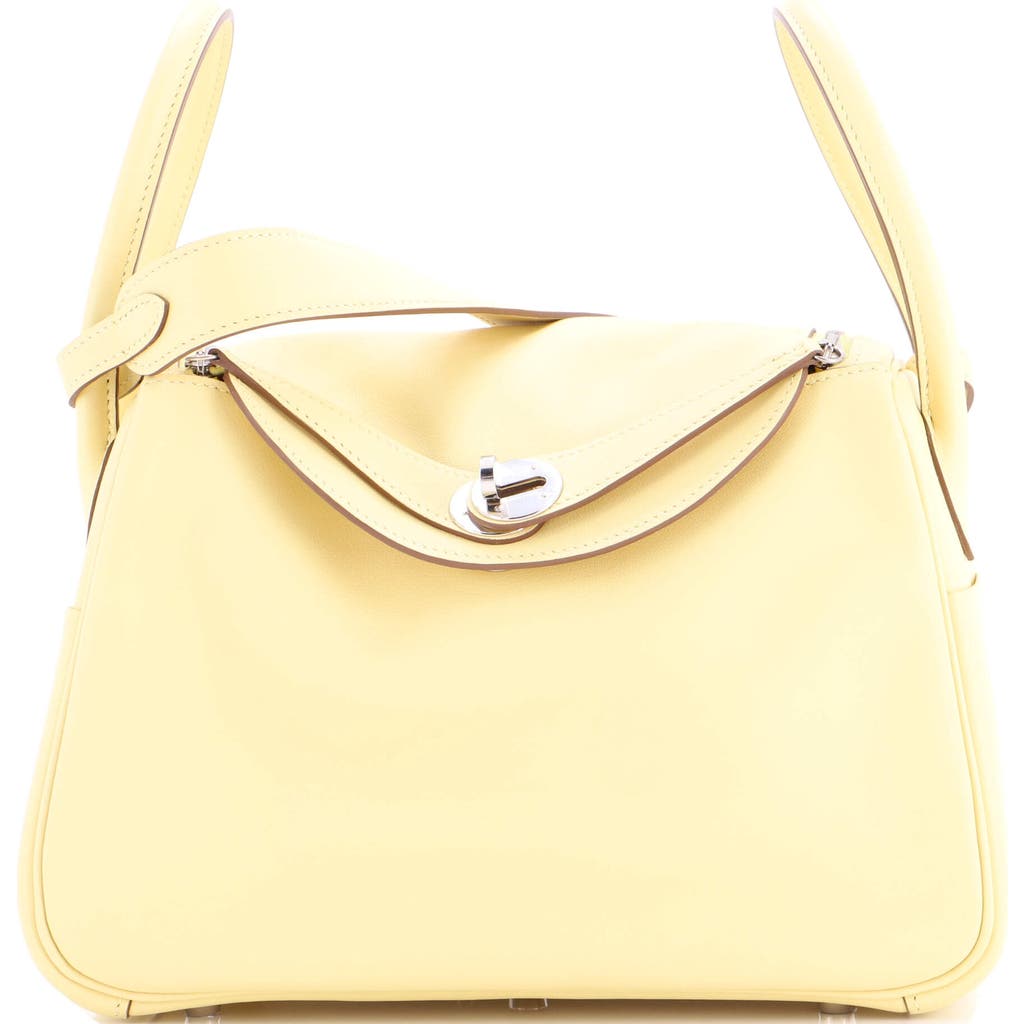Pre-owned Hermes Hermes Lindy Bag Swift 26 In Yellow