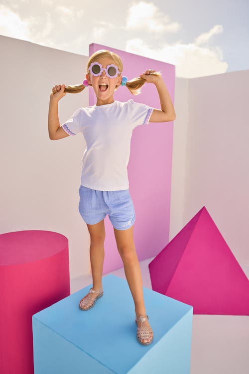 Bisby Kids' Beach Shorts In Hydrangea