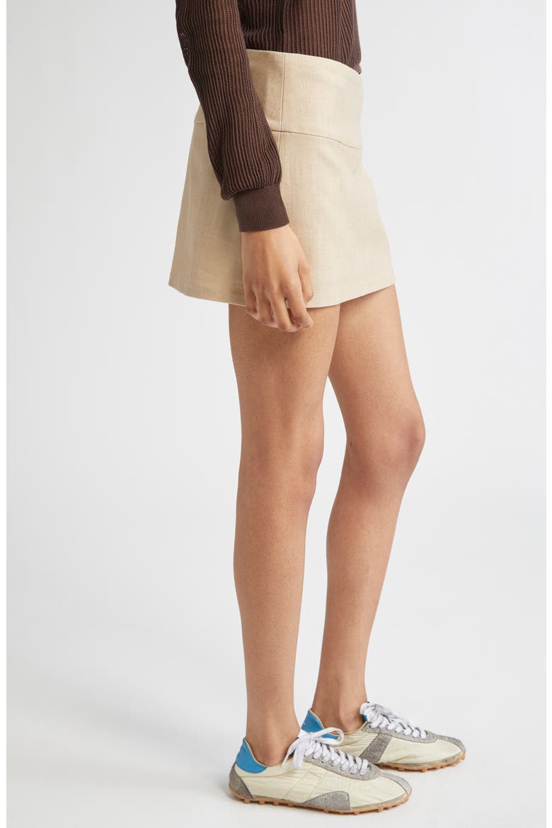 Evident Recycled Cotton Blend Skort, Alternate, color, ECRU