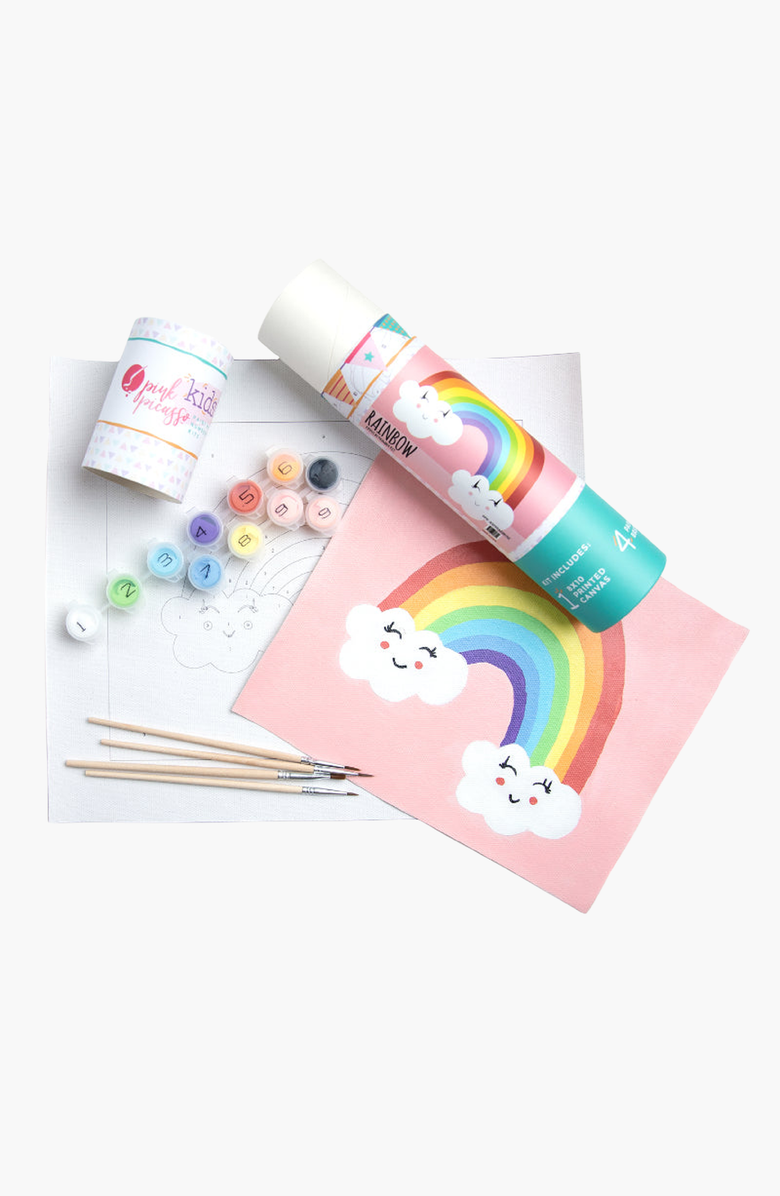 Pink Picasso Kits Rainbow Paint by Numbers Kit, Main, color, Pink / Rainbow