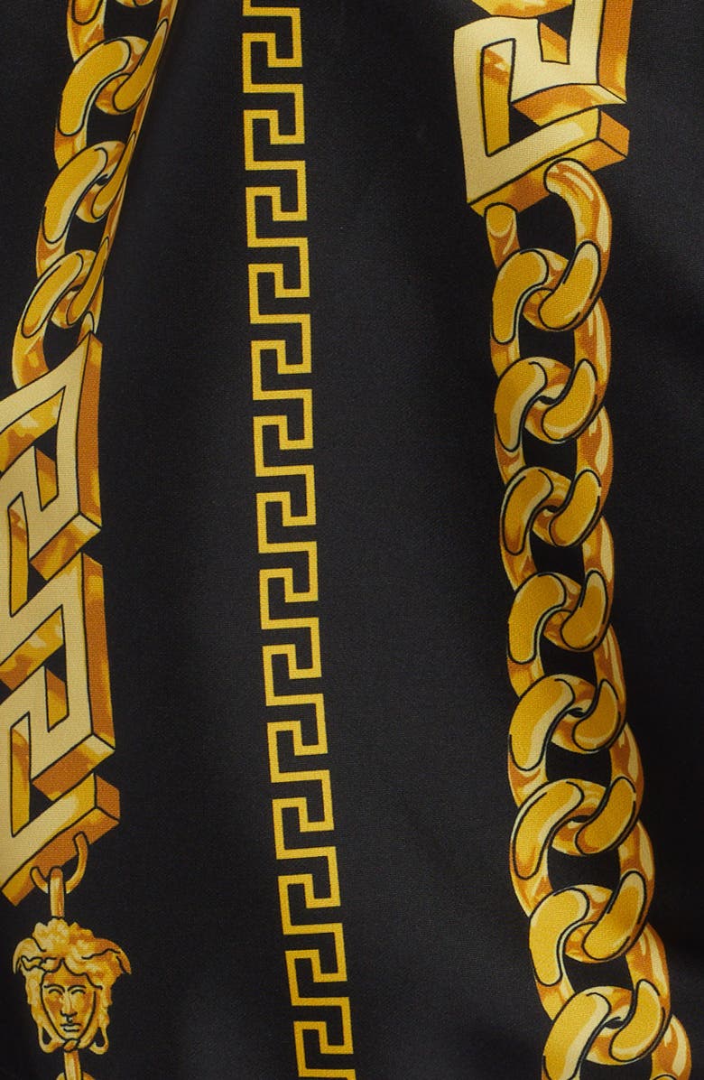 Versace Chain Print Swim Trunks, Alternate, color,