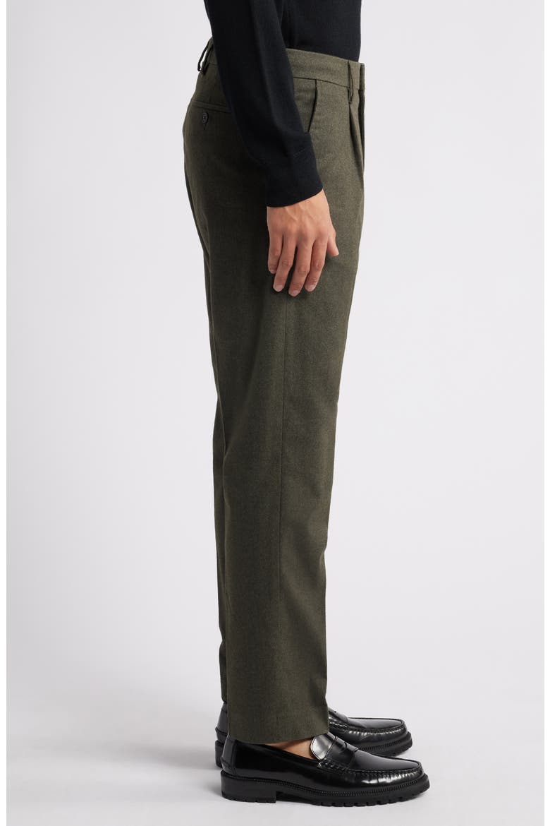Bill 1067 Pleated Dress Pants, Alternate, color, DARK ARMY
