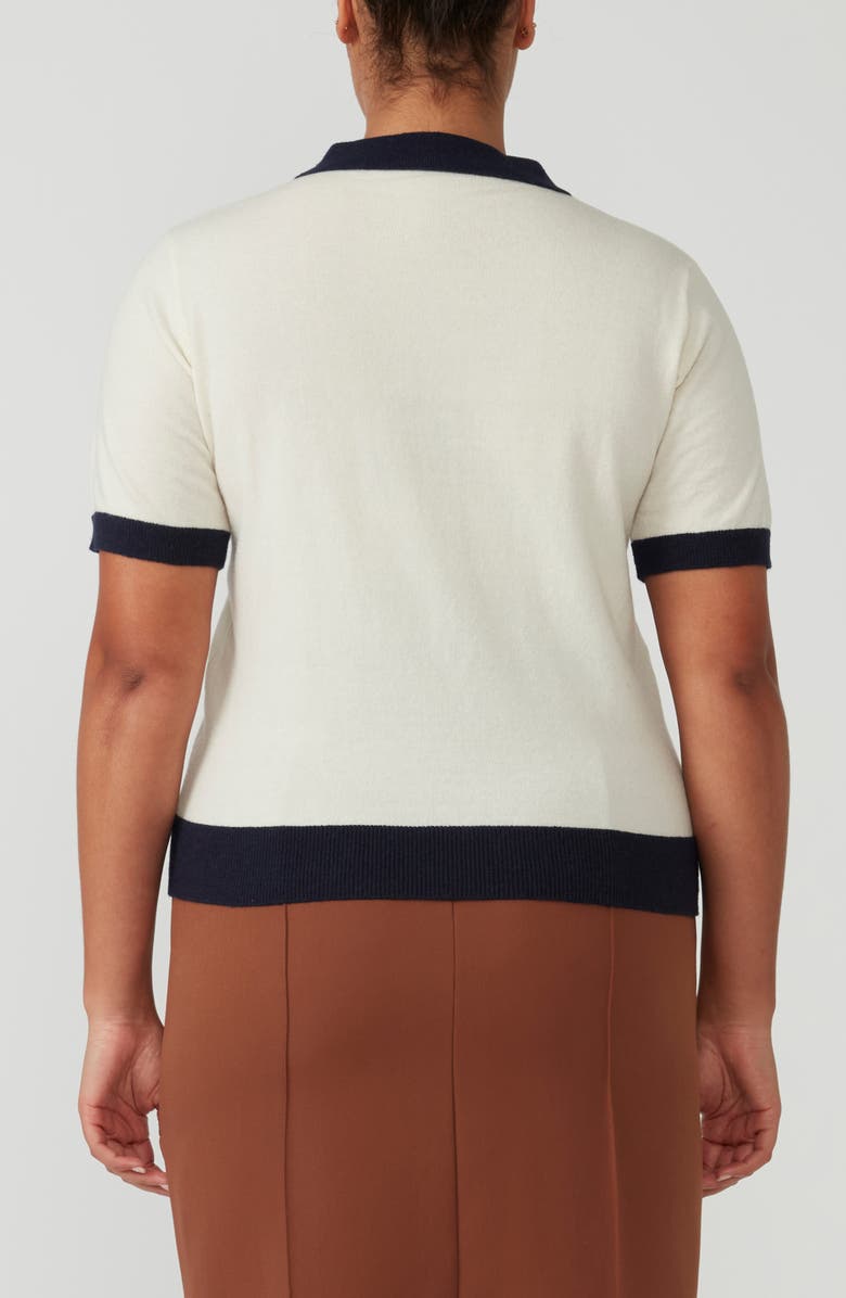 Estelle Romeo Contrast Knit Top, Alternate, color,