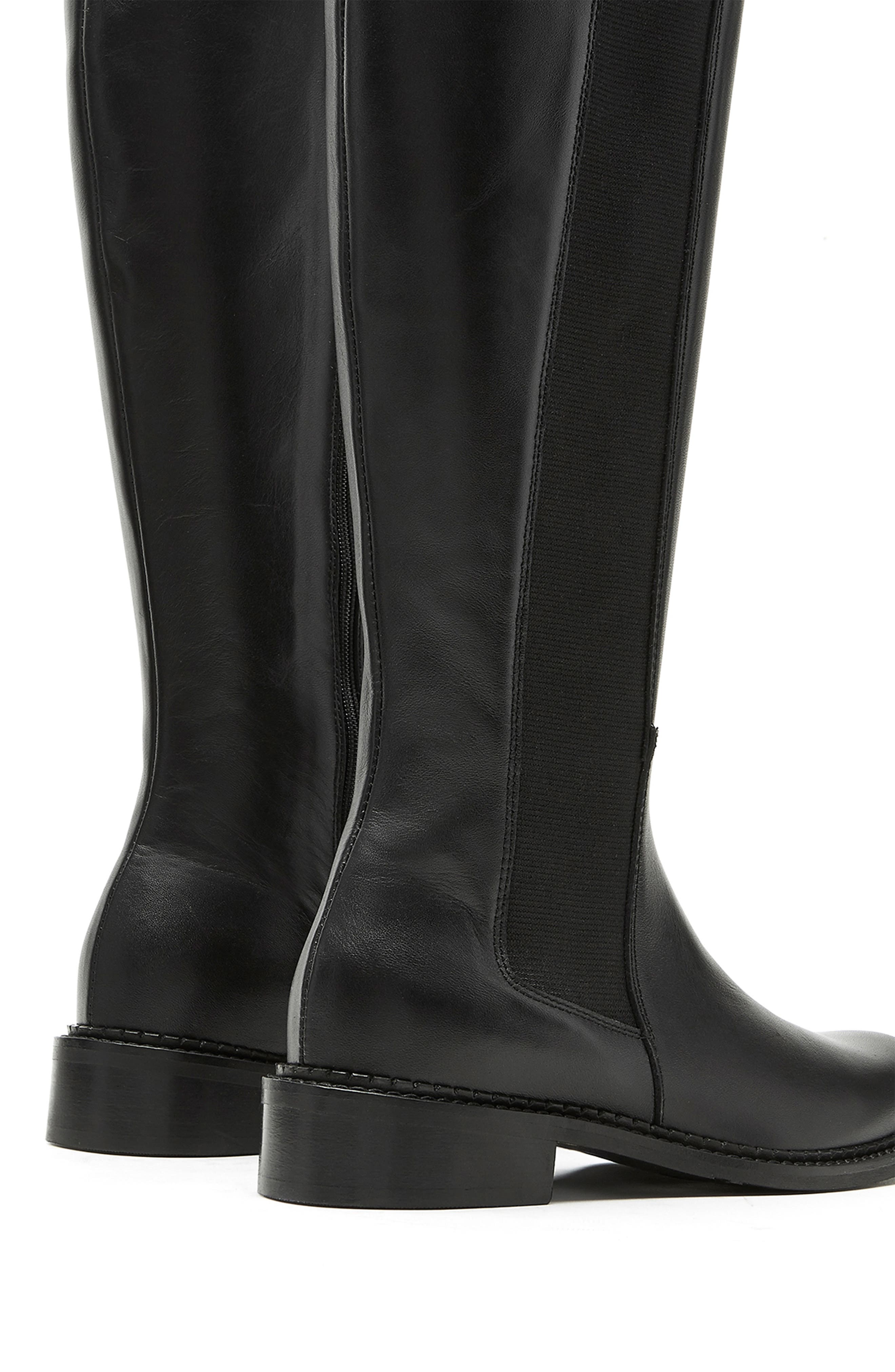 La Canadienne Story City Dry<sup>™</sup> Waterproof Knee High Chelsea Boot, Alternate, color, Black Leather