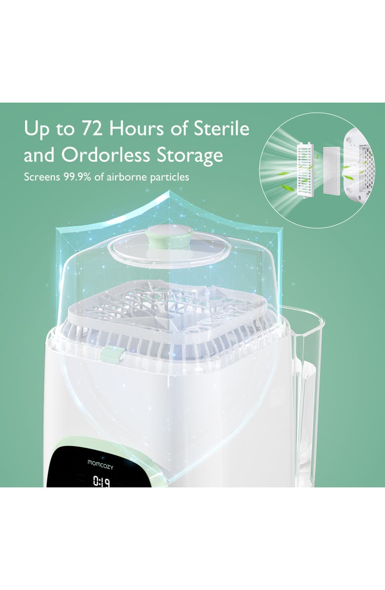 Momcozy Advanced Auto Baby Bottle Washer, Alternate, color, White