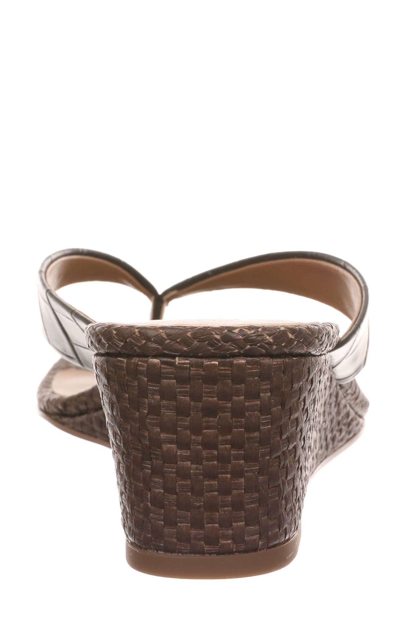 Shellie Wedge Sandal, Alternate, color, BROWN CAFFE